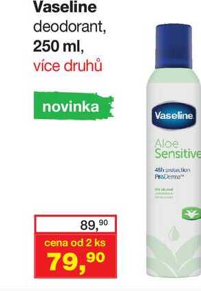 Vaseline deodorant, 250 ml, více druhů 