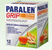 PARALEN GRIP® horký nápoj pomeranč a zázvor 500 mg/10 mg prášek pro perorální roztok v sáčků 12 sáčků