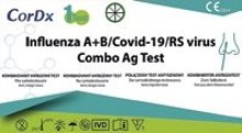 CorDx Influenza A+B/Covid-19/RS virus Kombinovaný antigenní test 4v1 1 ks