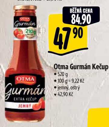 Otma Gurmán Kečup, 520 g 