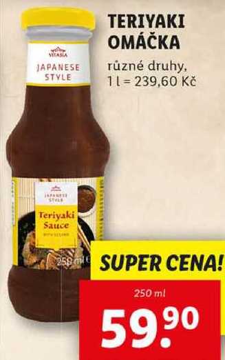 TERIYAKI OMÁČKA, 250 ml