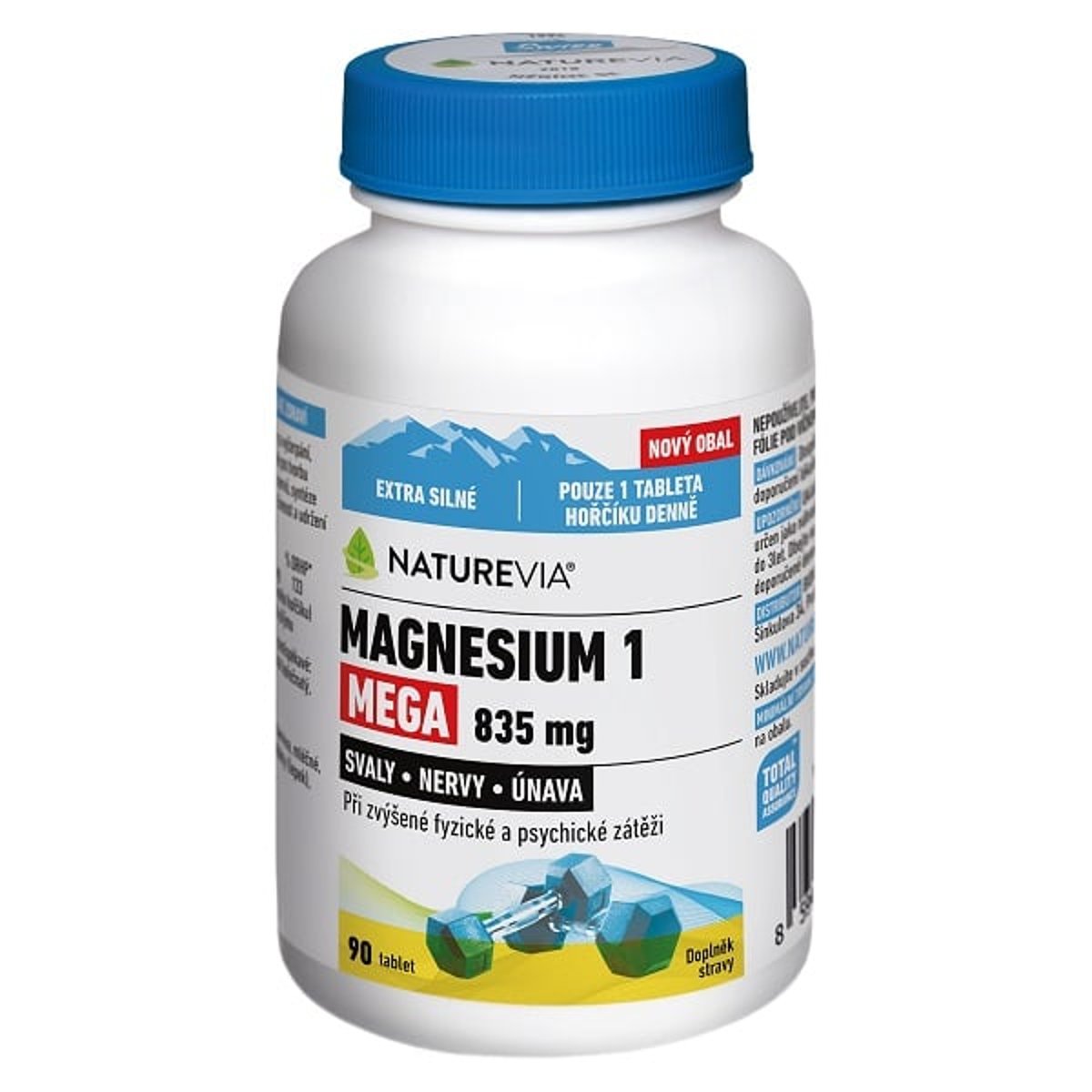 NatureVia Magnesium 1 Mega 835mg tbl.90