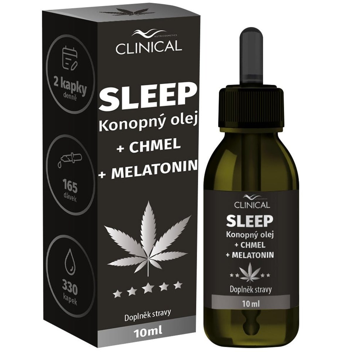 SLEEP konopný olej+chmel+melatonin 10ml