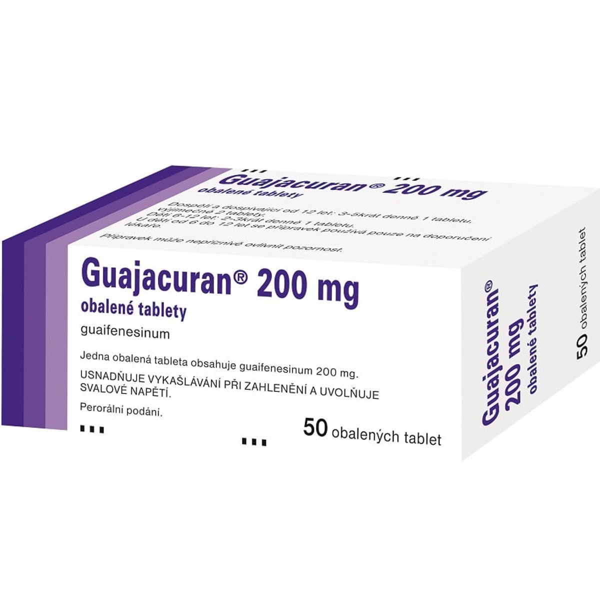 GUAJACURAN 200MG Obalená tableta 50