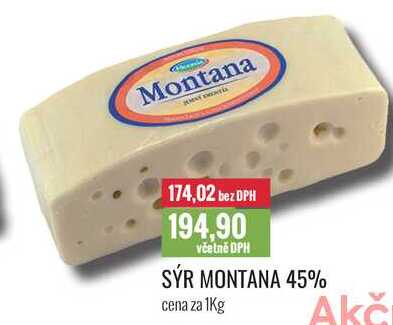 SÝR MONTANA 45% cena za 1Kg