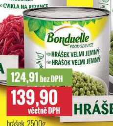 Bonduelle hrášek 2500g 