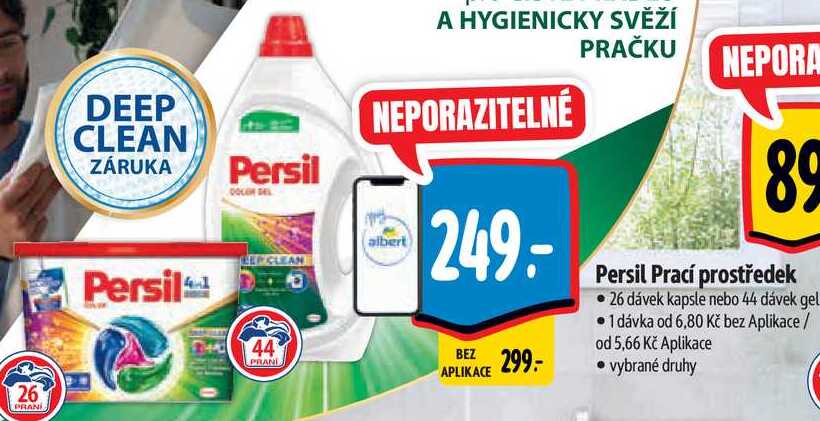 Persil Prací prostředek, 26 dávek kapsle nebo 44 dávek gel