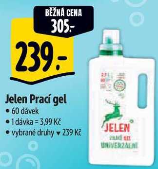 Jelen Prací gel, 60 dávek 