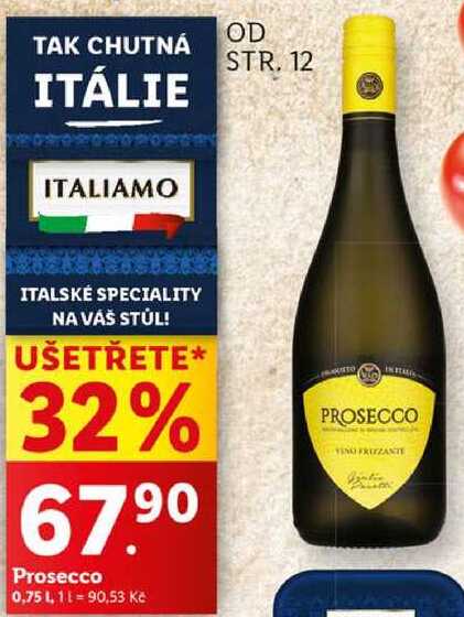 Prosecco, 0,75 l