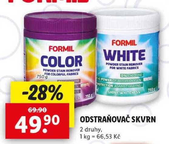ODSTRAŇOVAČ SKVRN, 750 g