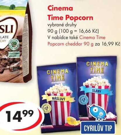 Cinema Time Popcorn, 90 g