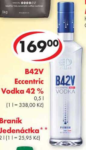 B42V Eccentric Vodka 42 %, 0,5 l 