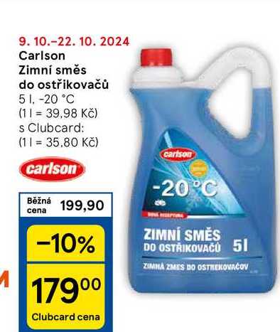 Carlson Zimní směs do ostřikovačů, 5 l 