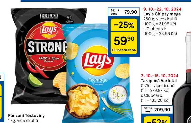 Lay's Chipsy mega, 250 g