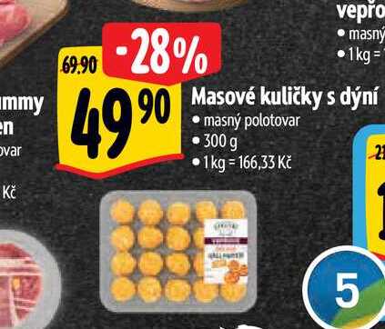  Masové kuličky s dýní  300 g