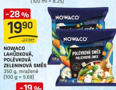 NOWACO LAHŮDKOVÁ POLÉVKOVÁ ZELENINOVÁ SMĚS 350 g