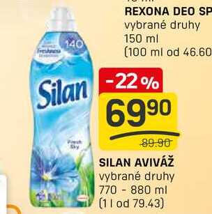 SILAN AVIVÁŽ vybrané druhy 770 - 880 ml