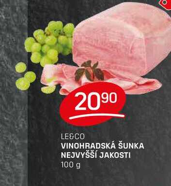 VINOHRADSKÁ ŠUNKA NEJVYŠŠÍ JAKOSTI 100 g 