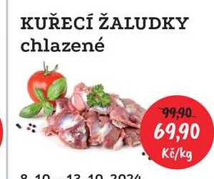 KUŘECÍ ŽALUDKY chlazené 1kg  