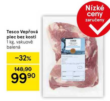 Tesco Vepřová plec bez kosti, 1 kg