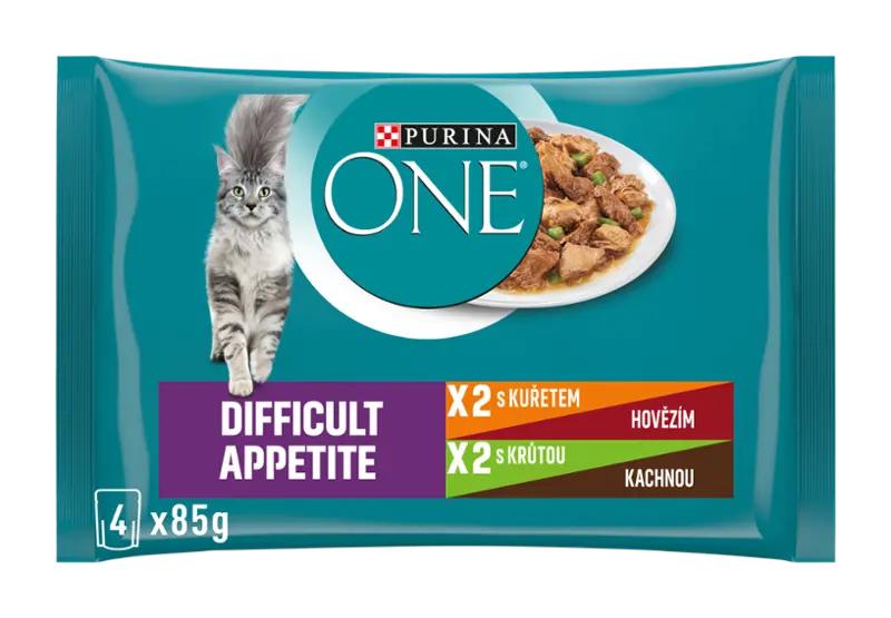 PURINA ONE Minifiletky s kuřetem a hovězím/s krůtou a kachnou ve šťávě 4x 85 g, 340 g