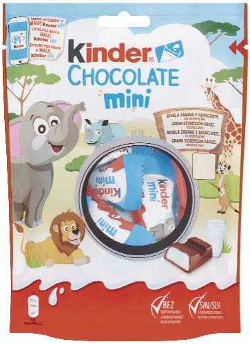 Kinder čokoláda mini, 120 g