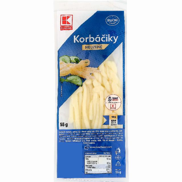 K-CLASSIC Korbáčiky přírodní/uzené