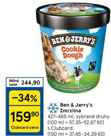 Ben & Jerry's Zmrzlina, 427-465 ml