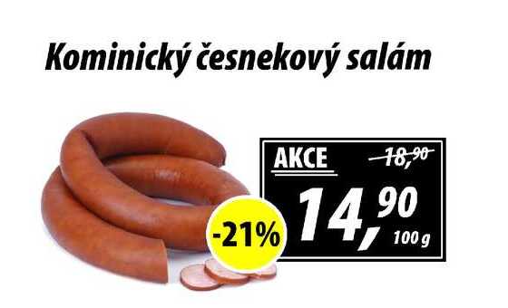 Kominický česnekový salám, 100 g 