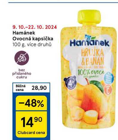 Hamánek Ovocná kapsička, 100 g