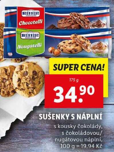 SUŠENKY S NÁPLNÍ, 175 g