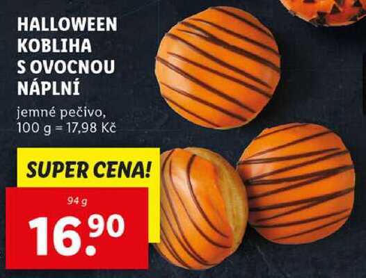 HALLOWEEN KOBLIHA S OVOCNOU NÁPLNÍ, 94 g