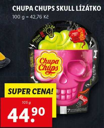 CHUPA CHUPS SKULL LÍZÁTKO, 105 g