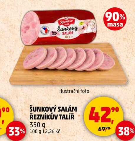 ŠUNKOVÝ SALÁM ŘEZNÍKŮV TALÍŘ, 350 g 