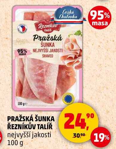 PRAŽSKÁ ŠUNKA ŘEZNÍKŮV TALÍŘ, 100 g 