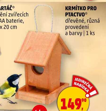 KRMÍTKO PRO PTACTVO, 1 ks