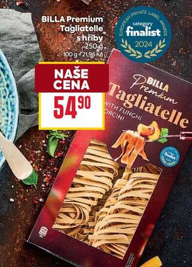 BILLA Premium Tagliatelle shřiby 250 g 