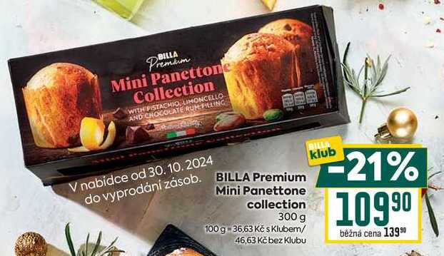 BILLA Premium Mini Panettone collection 300 g