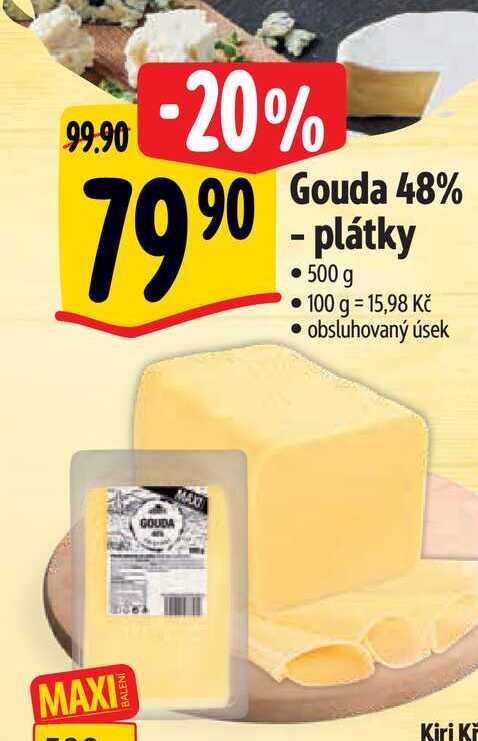  Gouda 48% - plátky 500 g 