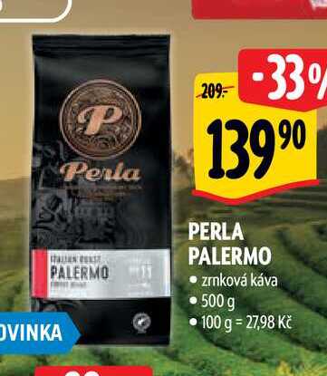   PERLA PALERMO • zrnková káva 500 g  