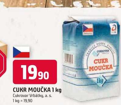 CUKR MOUČKA 1 kg  v akci