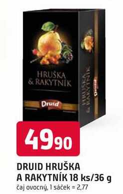 DRUID HRUŠKA A RAKYTNÍK 18 ks/36 g