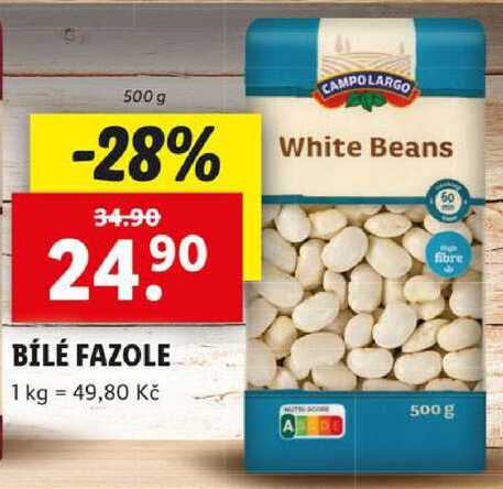 BÍLÉ FAZOLE, 500 g