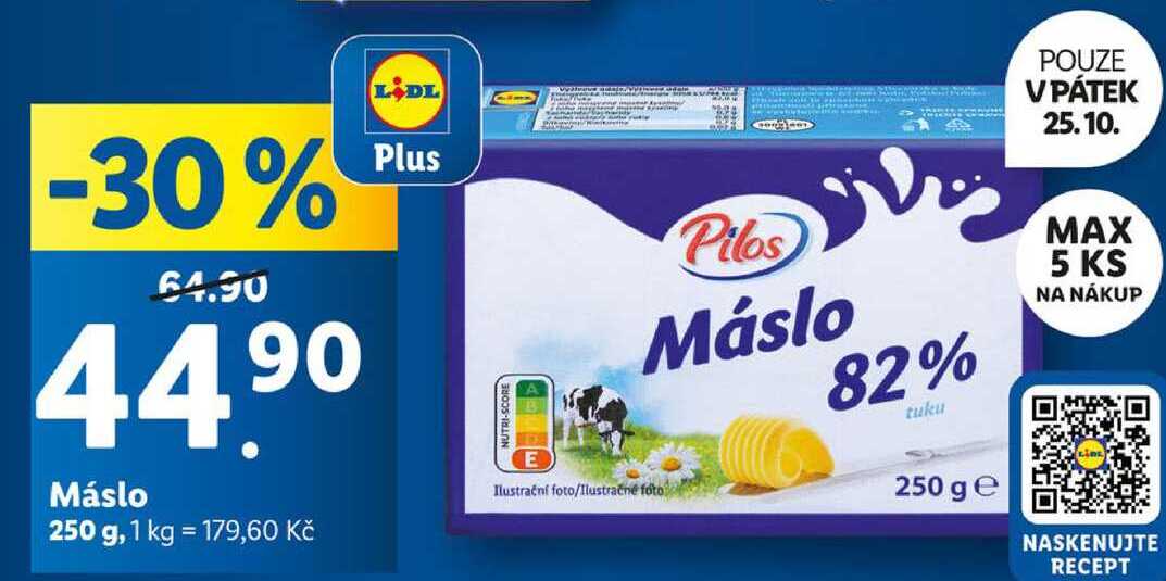 Máslo, 250 g