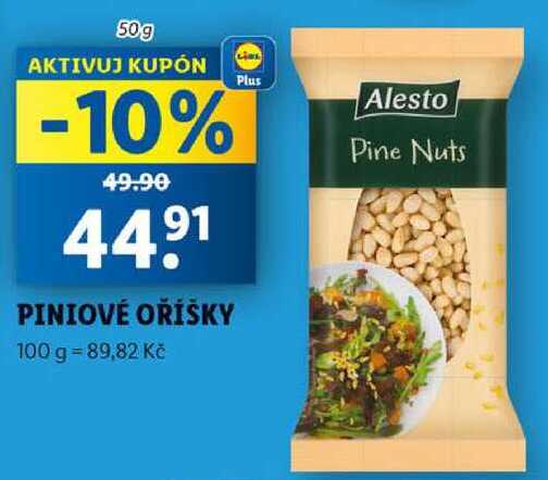 PINIOVÉ OŘÍŠKY, 50 g