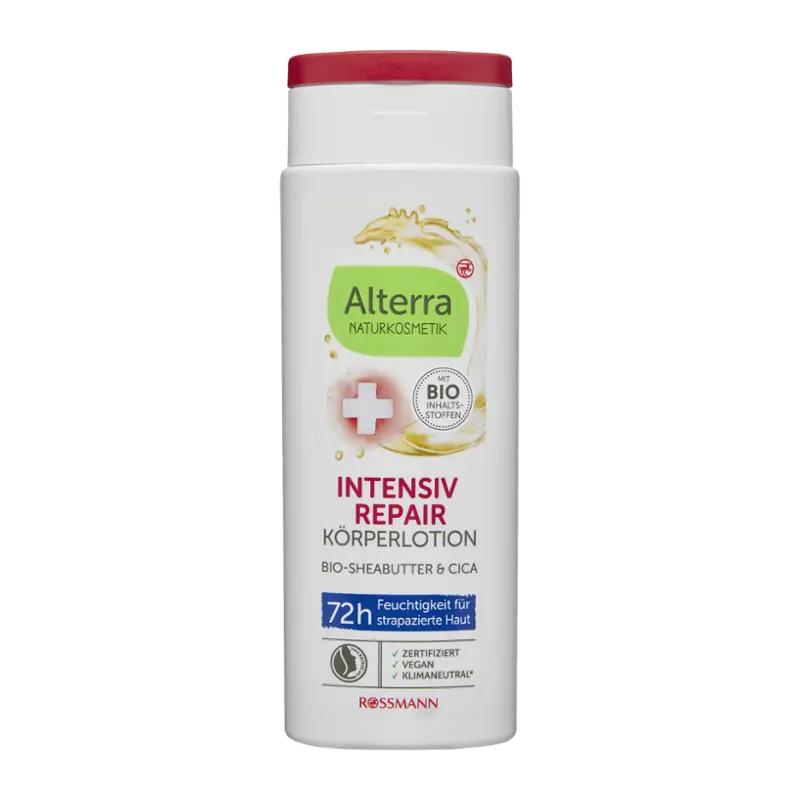 Alterra Naturkosmetik Tělové mléko 72h BIO bambucké máslo a cica, 250 ml