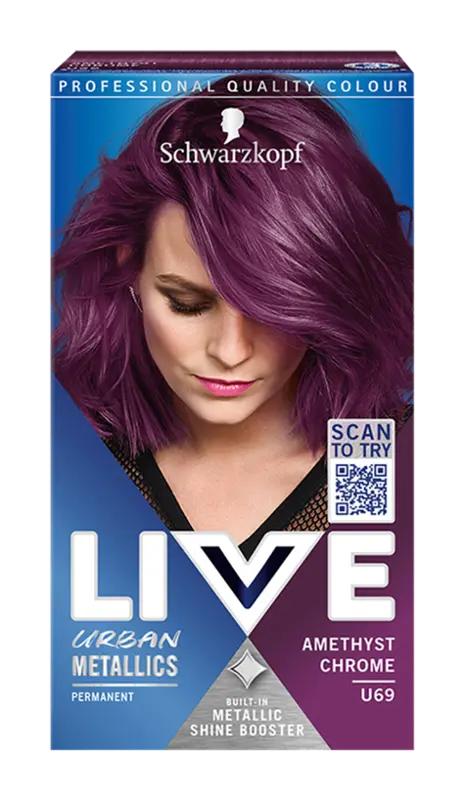 Schwarzkopf Barva na vlasy Live Urban Metallics U69 amethyst chrome, 1 ks