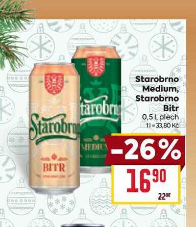 Starobrno Bitr 0,51, plech