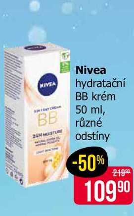 Nivea hydratační BB krém 50 ml, různé odstíny 