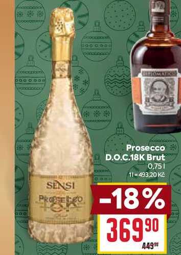 Prosecco D.O.C.18K Brut 0,75l